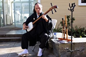 Japanese music at the Steveston Town Square Park Opening