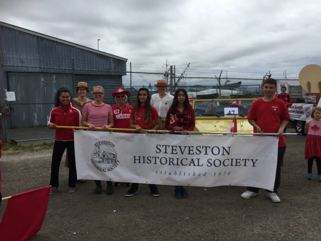 SHS volunteers at the Steveston Salmon Festival Parade