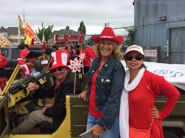 SHS Volunteers ready to join the Steveston Salmon Festival Parade